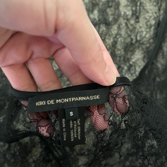 Kiki de Montparnasse Black Lace Halter Slip - Picture 2 of 4